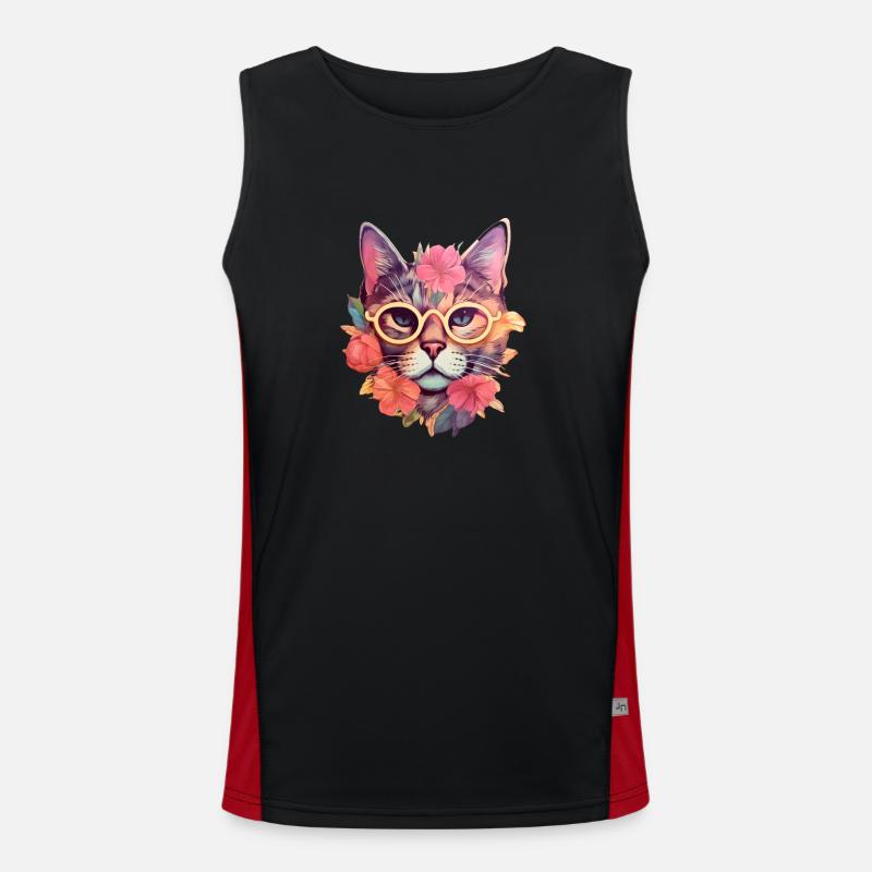 Cat Aesthetics Men's Functional Contrast Tank Top 