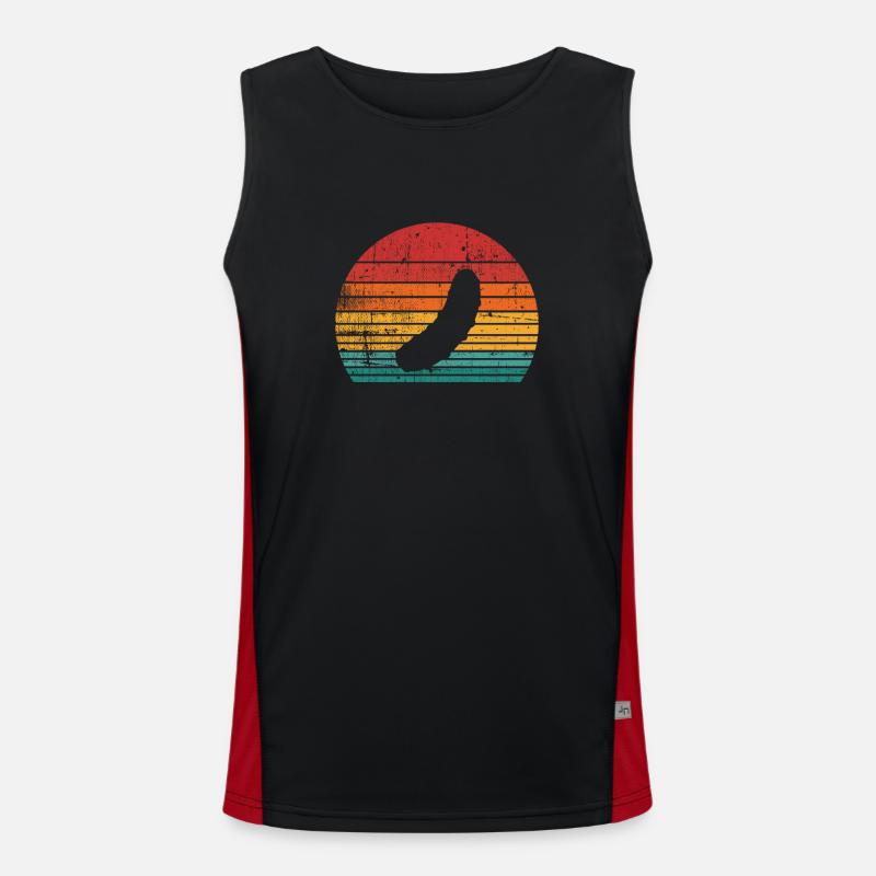 Concombre cornichon Kukumer rétro cadeau Débardeur respirant contrasté Homme 