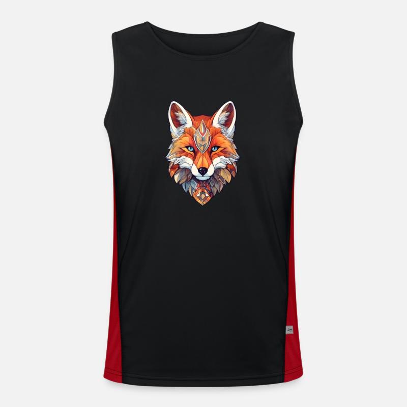 Aesthetic fox Men's Functional Contrast Tank Top 