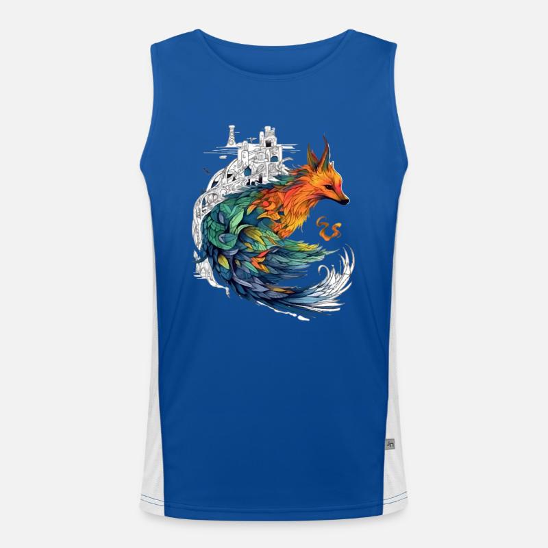 Arki der Phönix Funktionelles Kontrast-Tank Top für Männer 