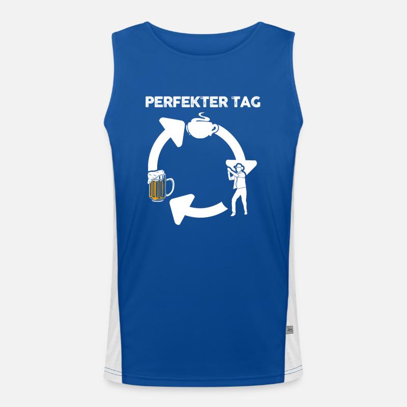Line Dance Tänzer Funktionelles Kontrast-Tank Top für Männer 