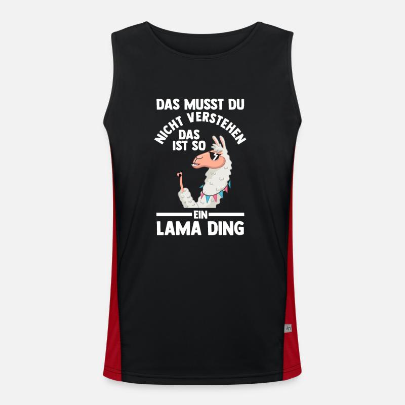 Lama Funktionelles Kontrast-Tank Top für Männer 