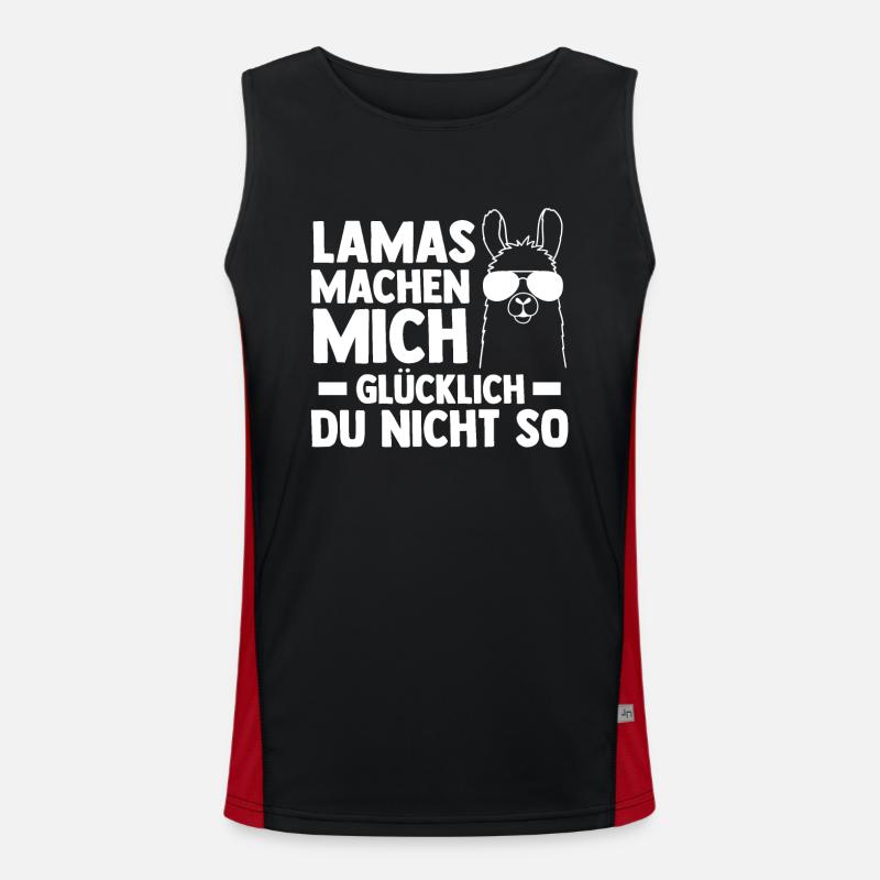 Lama Funktionelles Kontrast-Tank Top für Männer 