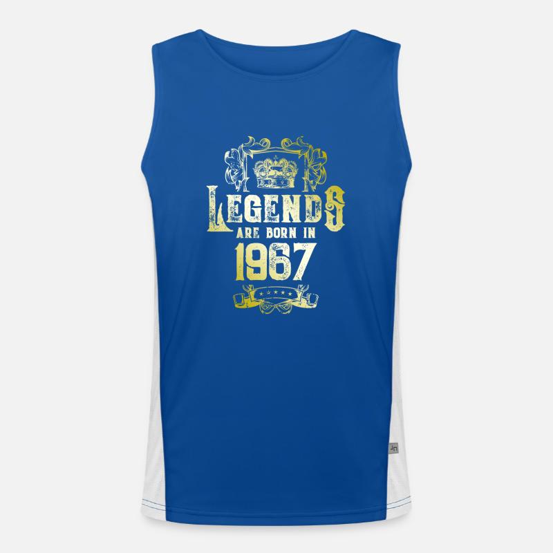 1967 legends geburtstag Funktionelles Kontrast-Tank Top für Männer 