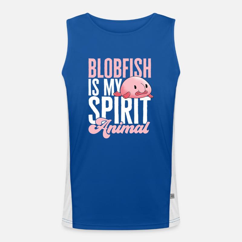 Blob fish Men's Functional Contrast Tank Top 