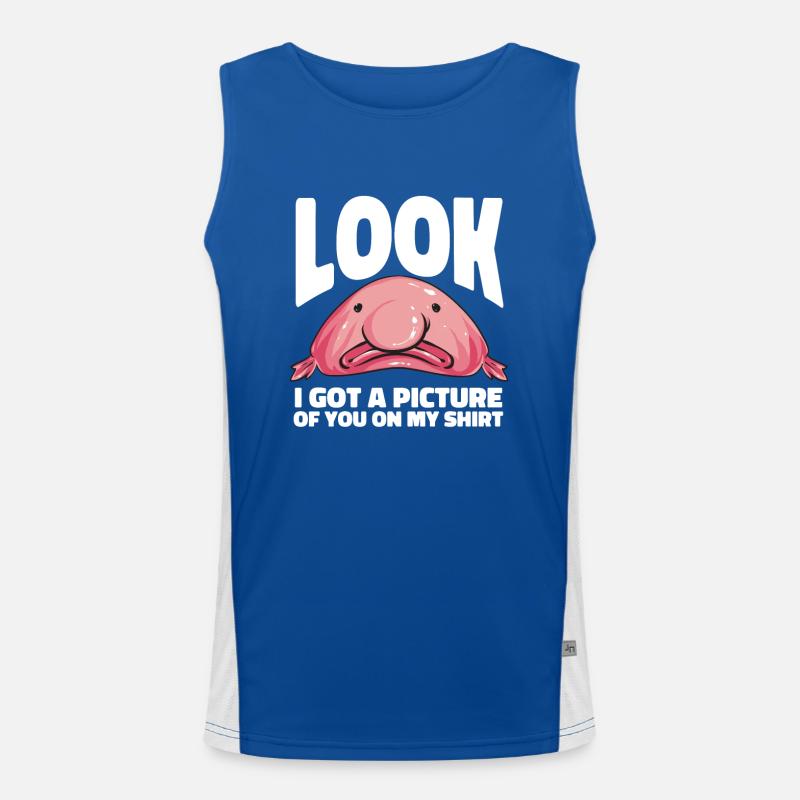 Blob fish Men's Functional Contrast Tank Top 