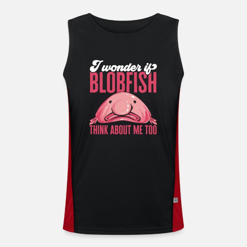 Blob fish Men's Functional Contrast Tank Top 