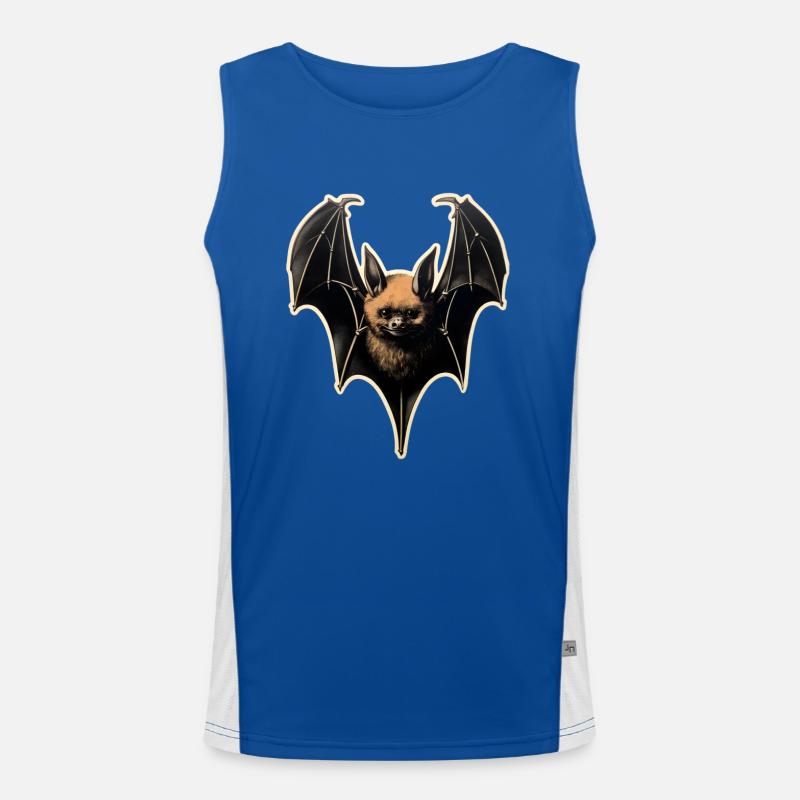 Horror Bat Men's Functional Contrast Tank Top 