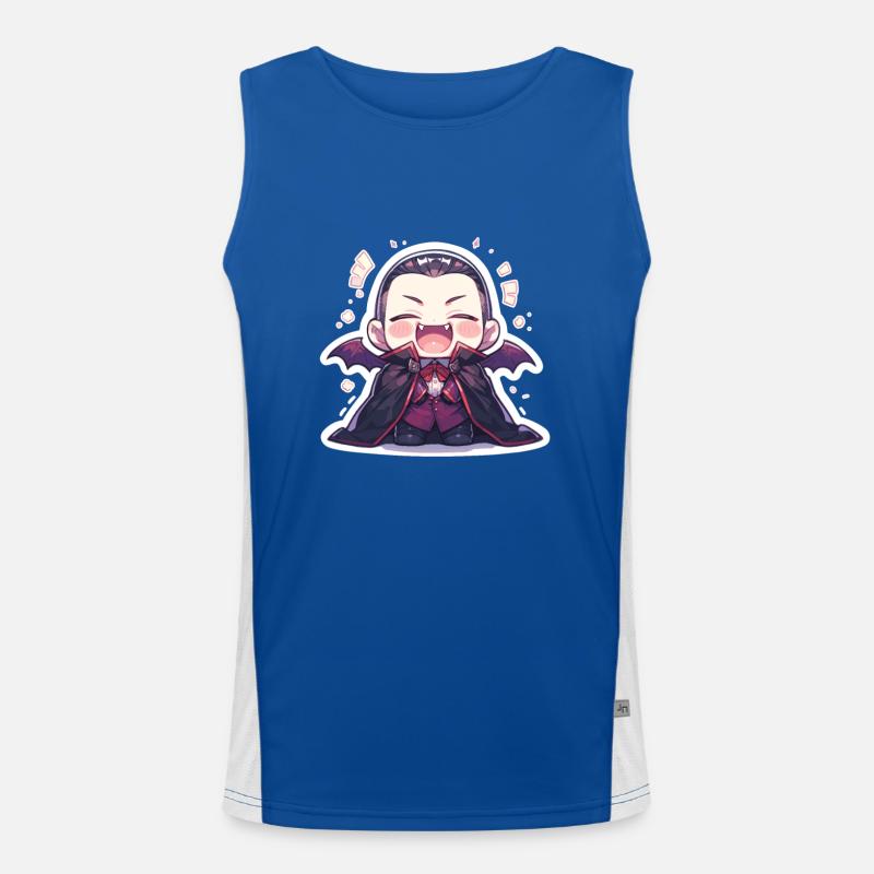 Vampir Funktionelles Kontrast-Tank Top für Männer 
