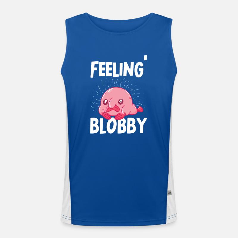 Blob fish Men's Functional Contrast Tank Top 