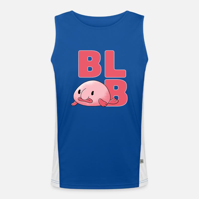 Blob fish Men's Functional Contrast Tank Top 