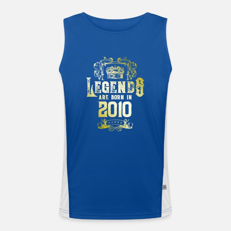 2010 legends geburtstag Funktionelles Kontrast-Tank Top für Männer 