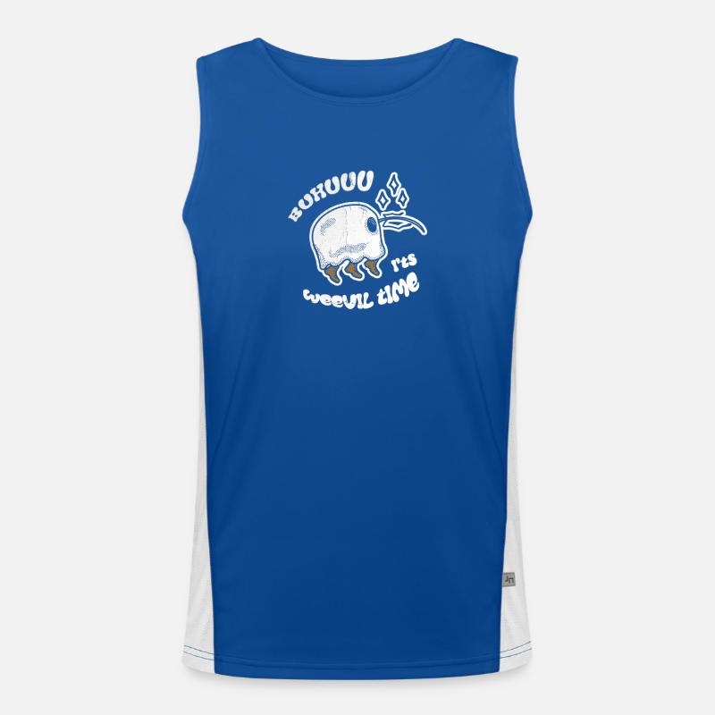 Its Weevil Time Rüsselkäfer Gespenst Geist Funktionelles Kontrast-Tank Top für Männer 