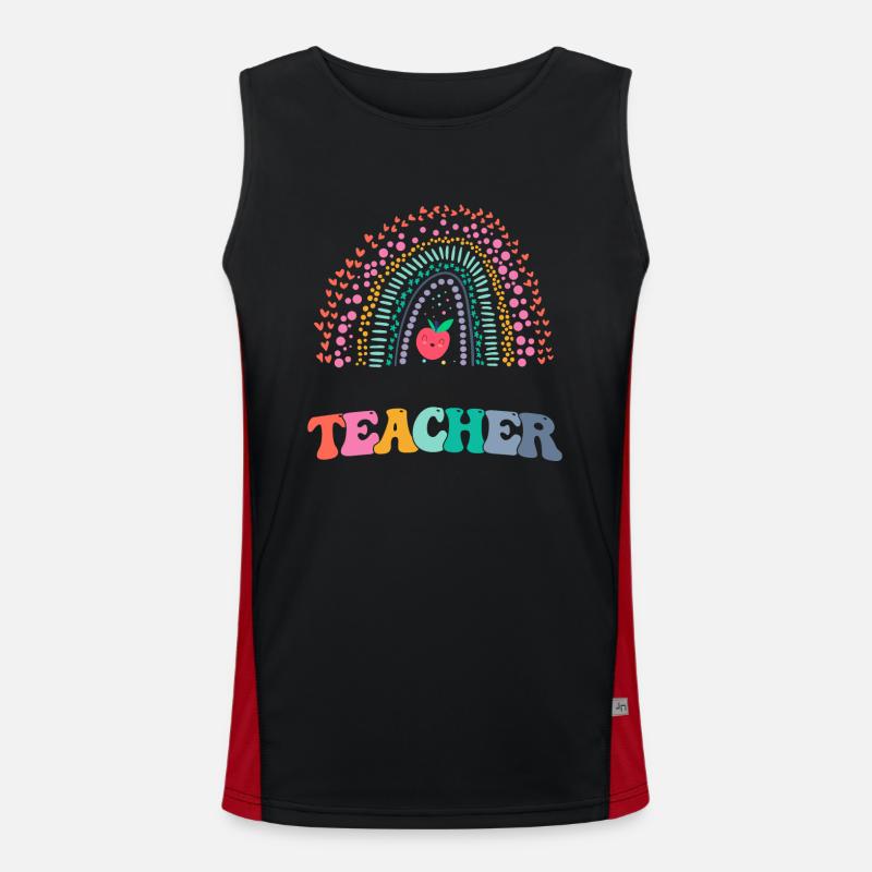 Bester Lehrer aller Zeiten! Damen Hemd, Lehrer Funktionelles Kontrast-Tank Top für Männer 