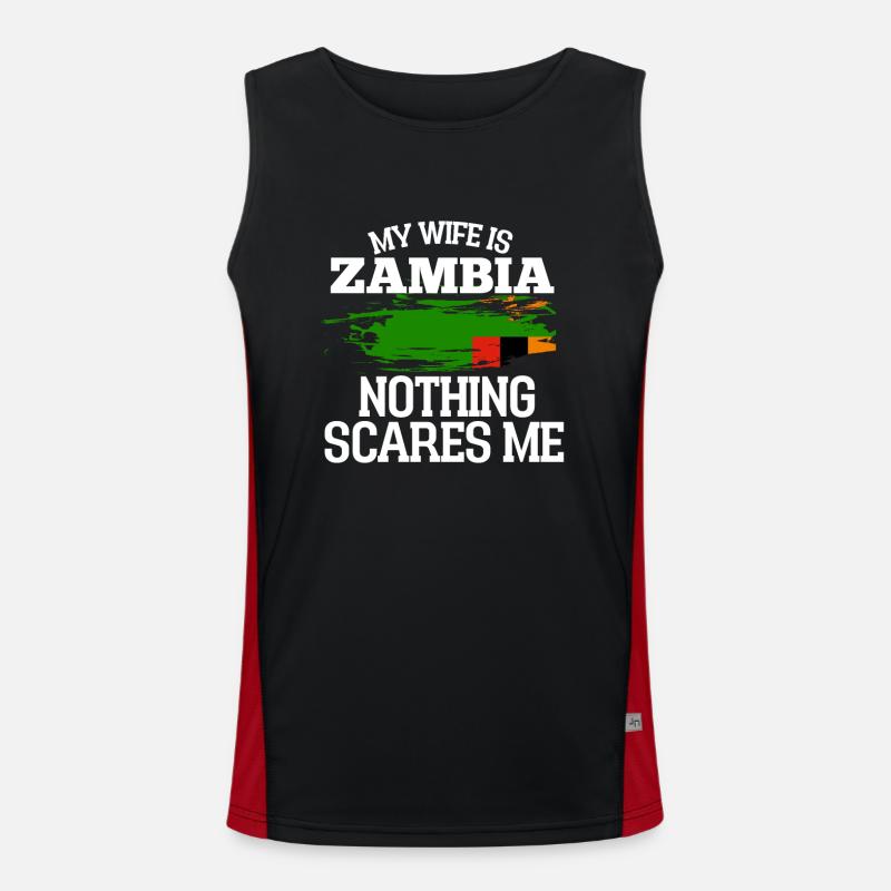 Sambia Funktionelles Kontrast-Tank Top für Männer 