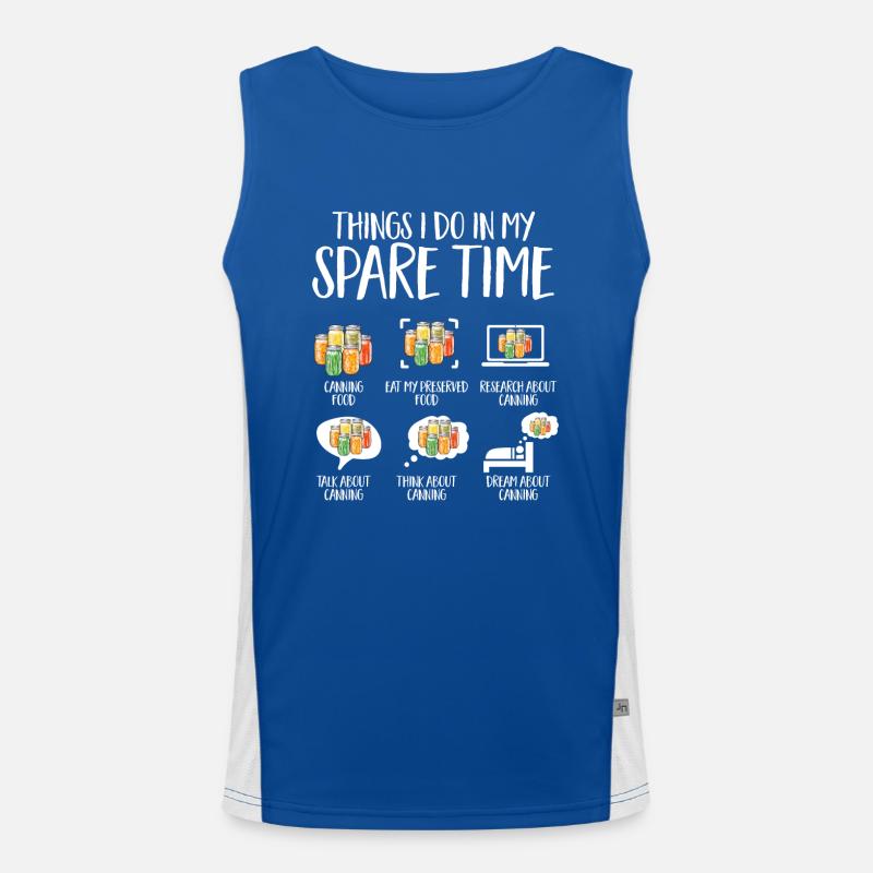 Einmachen Einkochen Lebensmitteln Konservieren Funktionelles Kontrast-Tank Top für Männer 