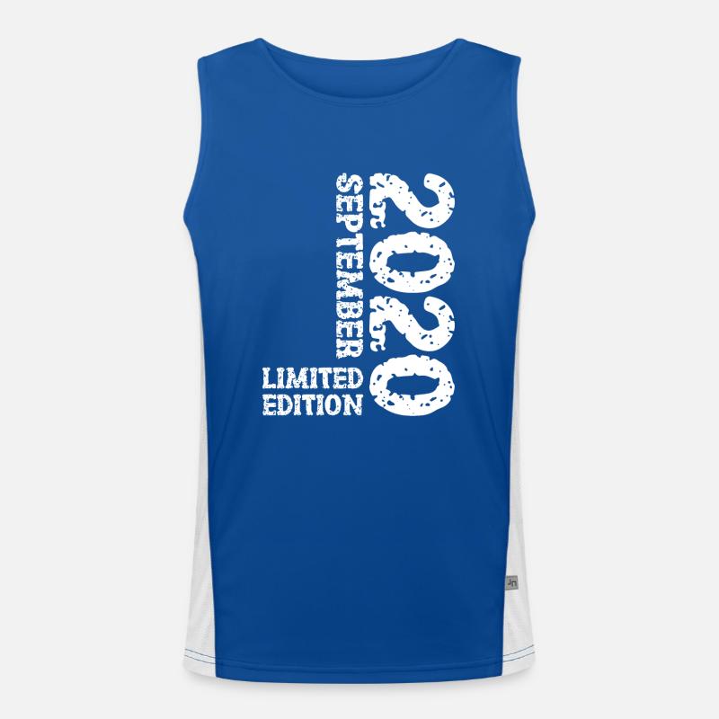 2020 September Limited Edition 3rd Birthday Decoration Men's Functional Contrast Tank Top 