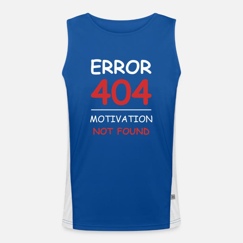 Motivation not found Error 404 Débardeur respirant contrasté Homme 