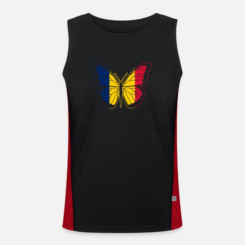 Tsjaad Functionele contrasterende tanktop voor mannen 