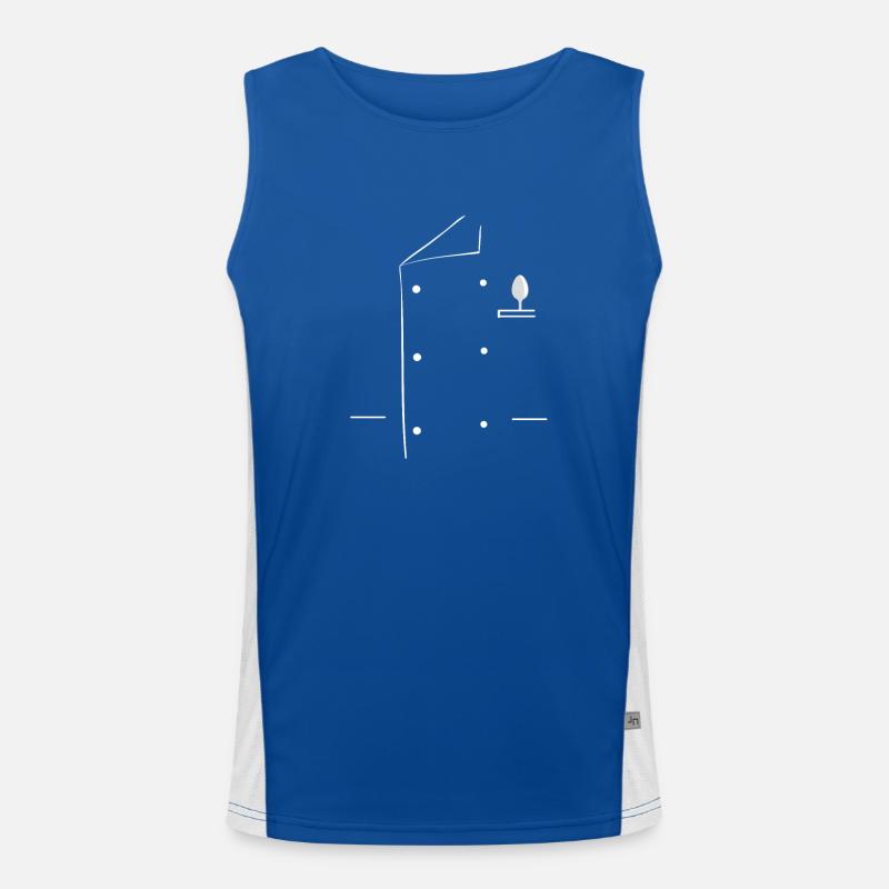 Chef Coat Uniform Jacket Culinary Cooking Men's Functional Contrast Tank Top 