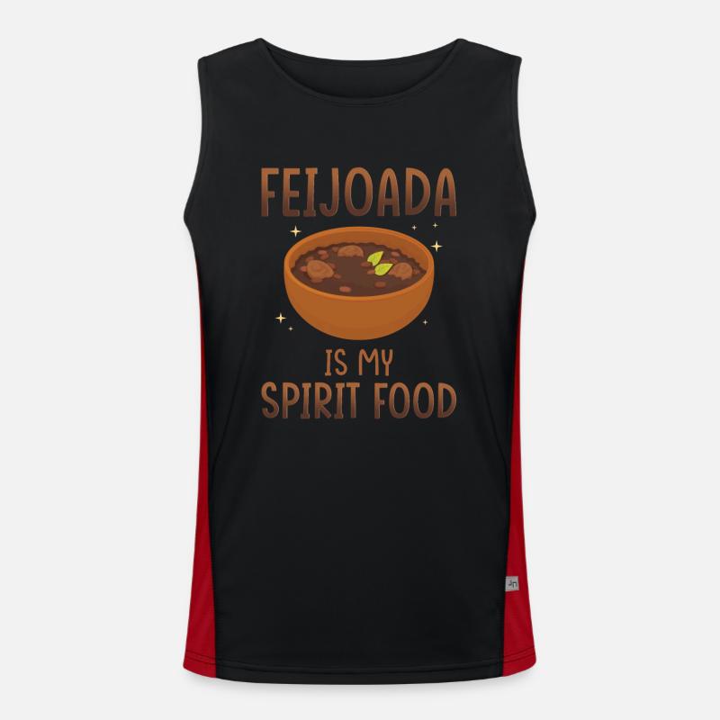 Feijoada is my favorite dish Men's Functional Contrast Tank Top 