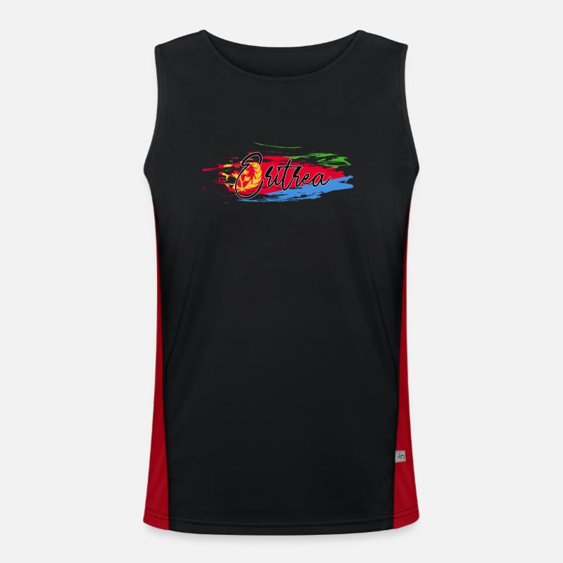 Eritrea Funktionelles Kontrast-Tank Top für Männer 
