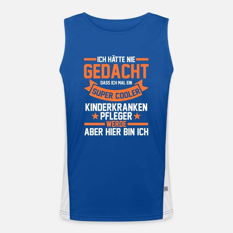 Pfleger Pflegekraft Kinderkrankenpfleger Funktionelles Kontrast-Tank Top für Männer 