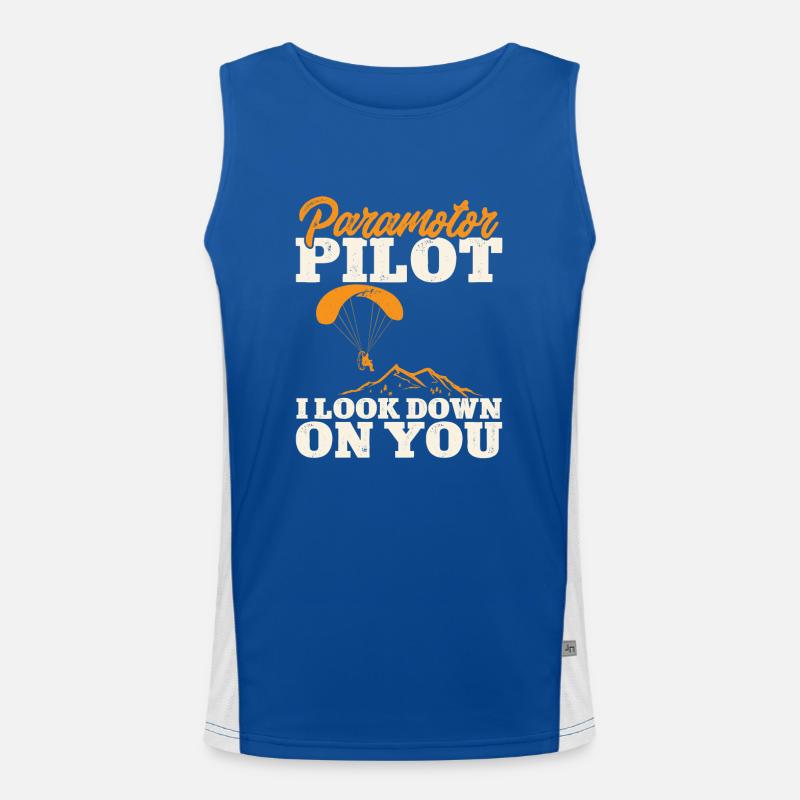 Paramotor Motorized paraglider Men's Functional Contrast Tank Top 