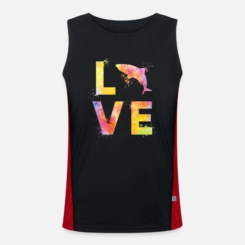 Hai liebe Funktionelles Kontrast-Tank Top für Männer 
