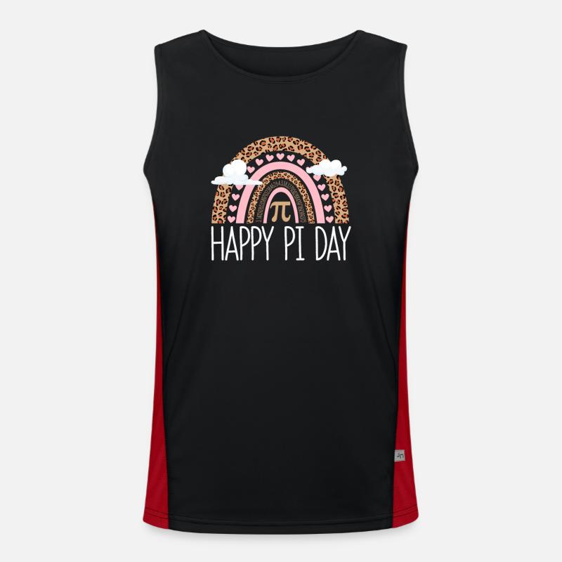 Happy Pi Day Math Math Teacher Funny Débardeur respirant contrasté Homme 
