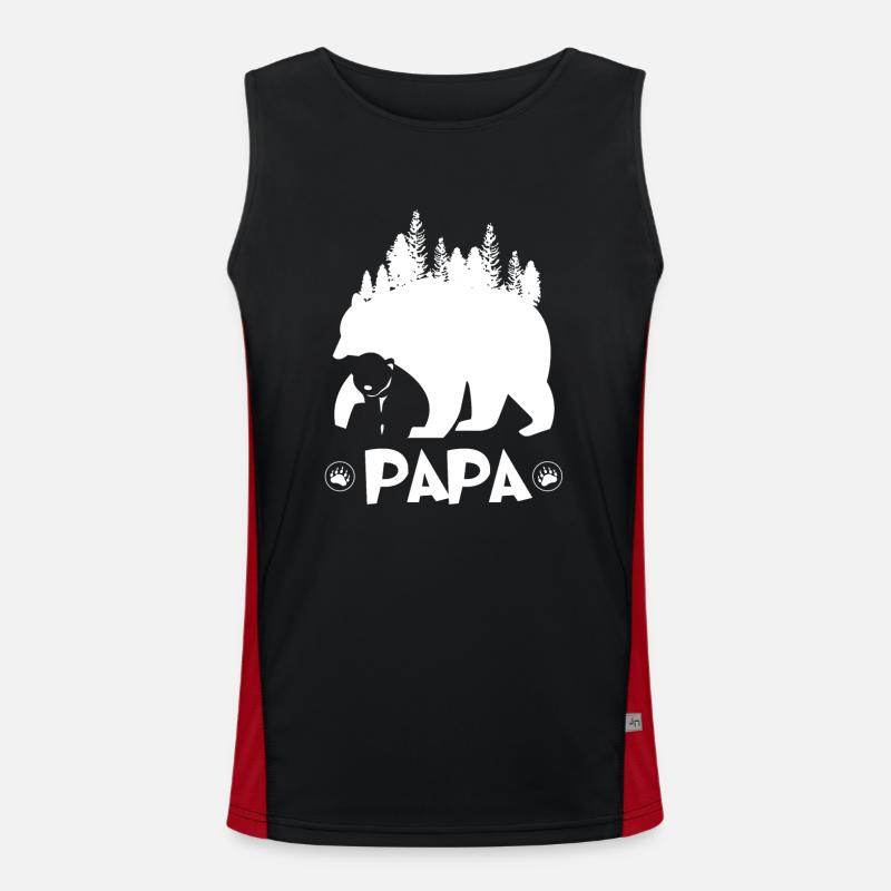 Papa Bear Men's Functional Contrast Tank Top 
