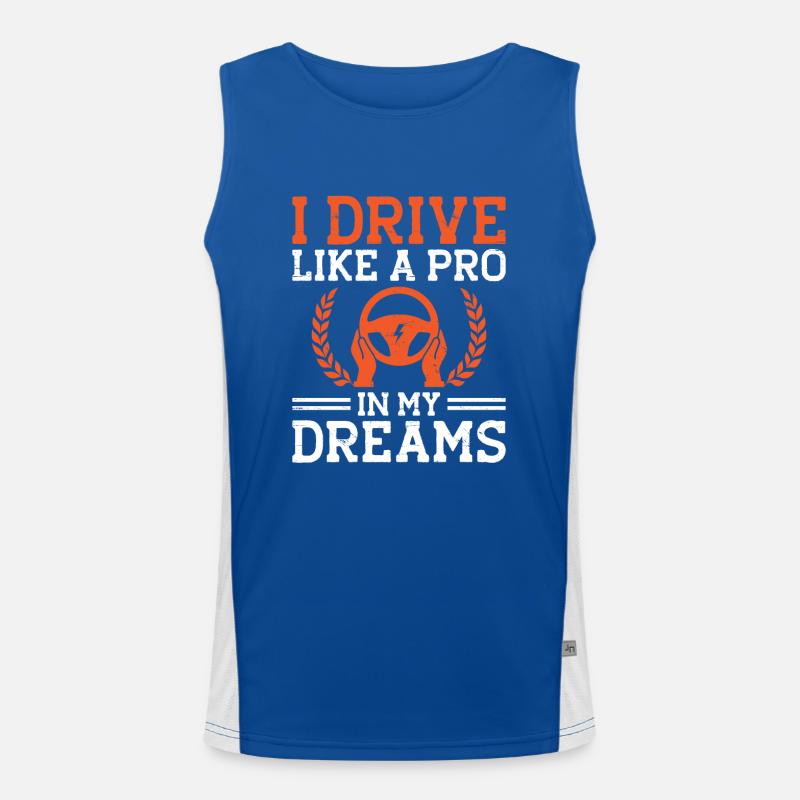 Driving License Passed New Driver Permit Driving S Men's Functional Contrast Tank Top 