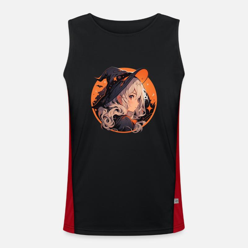 Witch Witch Witch Halloween Witch Outfit Men's Functional Contrast Tank Top 