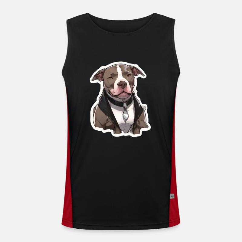 Pitbull Pitbull Hund Pitbull Kleidung Pitbulls Funktionelles Kontrast-Tank Top für Männer 