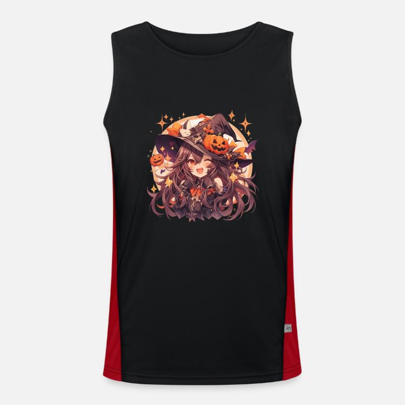 Witch Witch Witch Halloween Witch Outfit Men's Functional Contrast Tank Top 