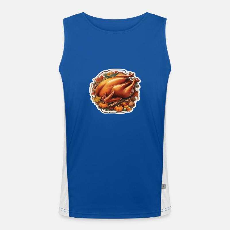 Thanksgiving Funktionelles Kontrast-Tank Top für Männer 