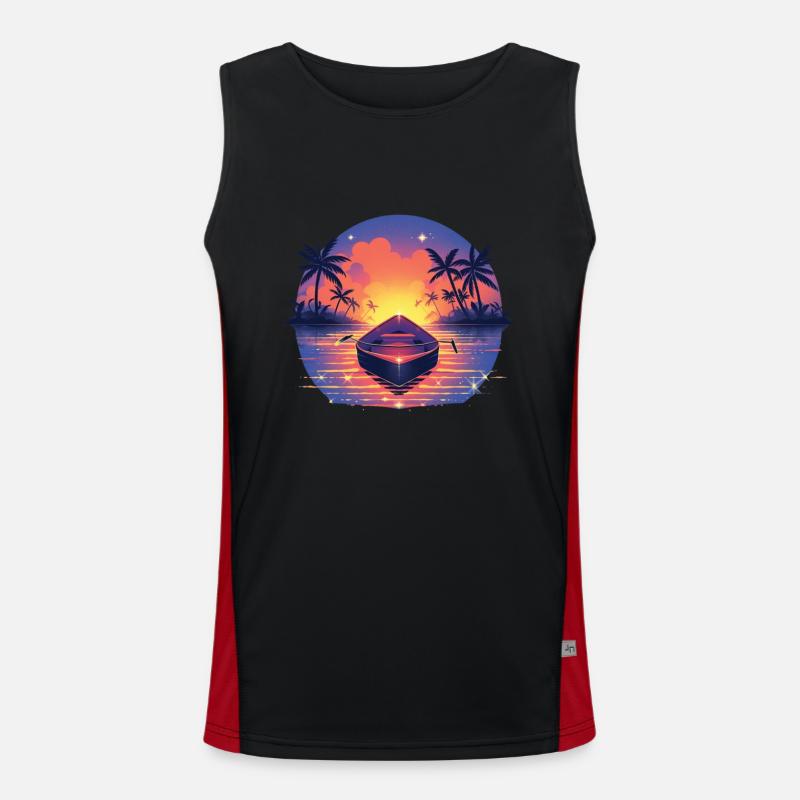 Boot Funktionelles Kontrast-Tank Top für Männer 