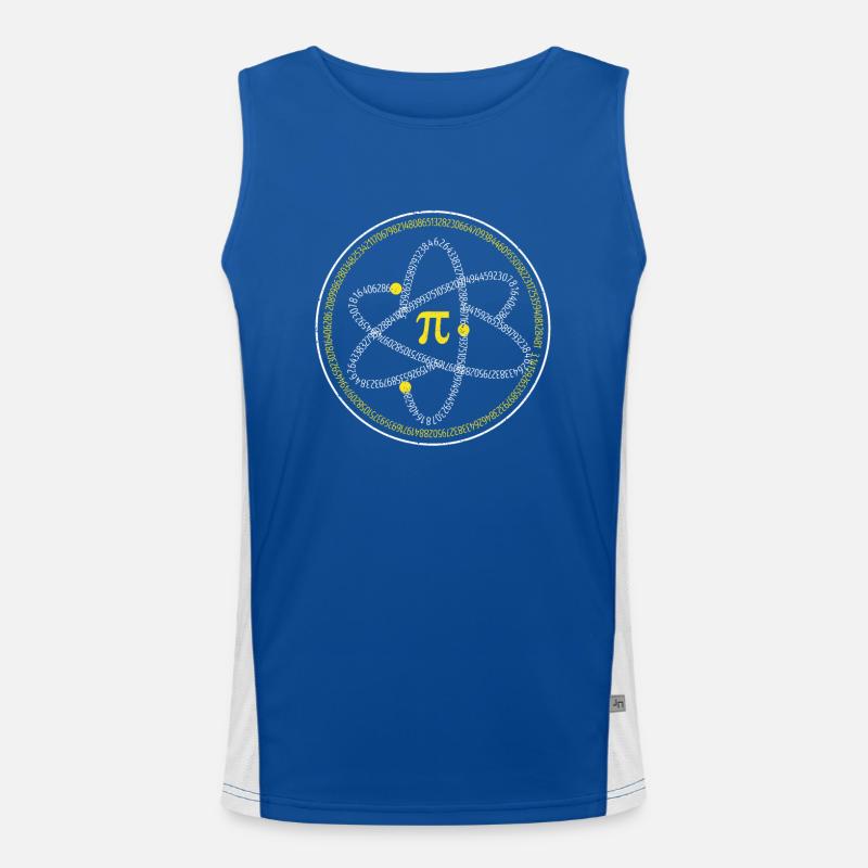 Atom Pi Day Math Science 3.14 Geek Enseignant Élève Débardeur respirant contrasté Homme 