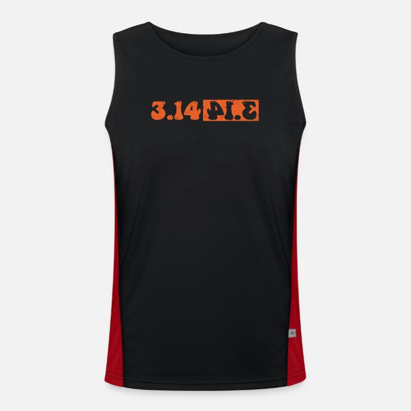 Happy Pi Day Image miroir 3.14 Pie Cool Math Débardeur respirant contrasté Homme 