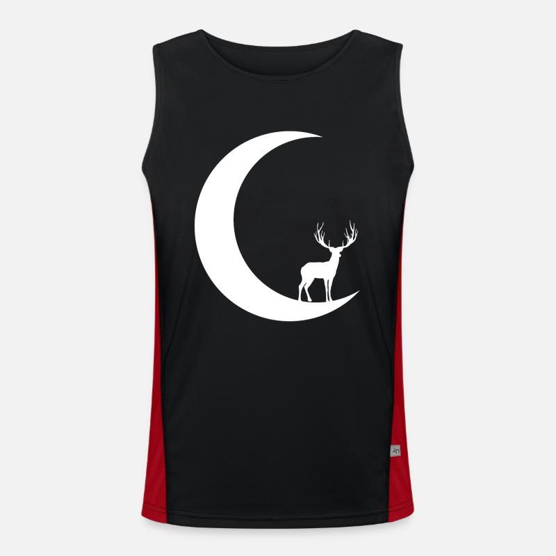 Croissant de Lune - Red Deer - Débardeur respirant contrasté Homme 