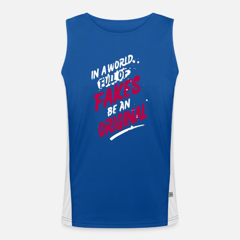 Be an original Men's Functional Contrast Tank Top 
