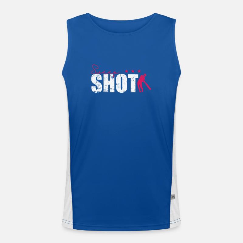Sweep Shot Cricket Débardeur respirant contrasté Homme 