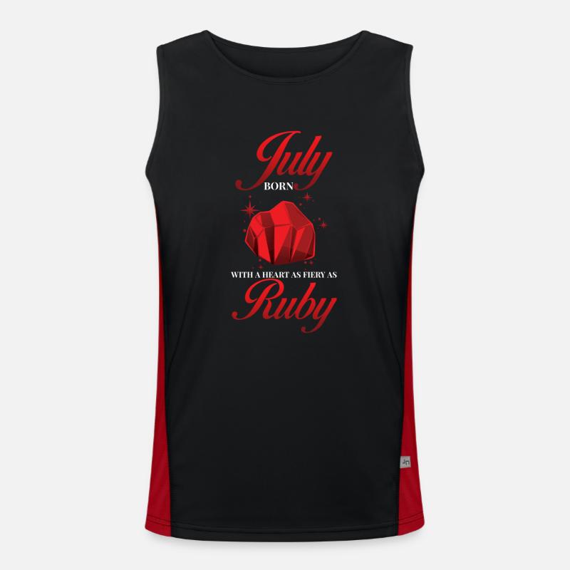 Birthstone Juli Rubin Men's Functional Contrast Tank Top 