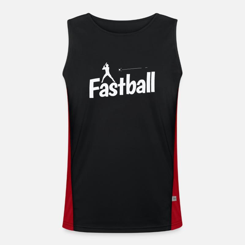Baseball à balle rapide Débardeur respirant contrasté Homme 