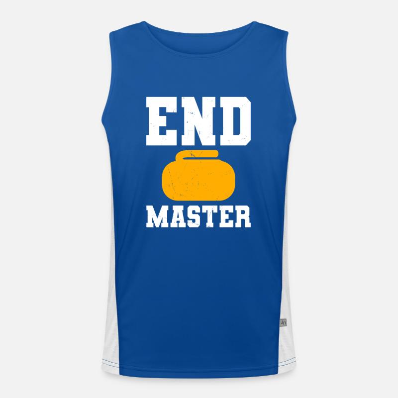 Endmaster - Curling Design Funktionelles Kontrast-Tank Top für Männer 