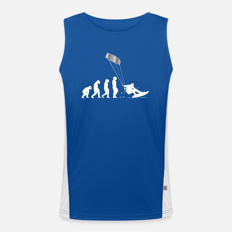 Kitesurf Kiteboard Kitesurfing Kite-Surf Evolution Débardeur respirant contrasté Homme 