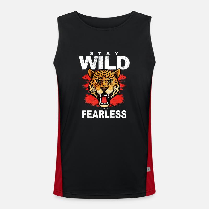 Jaguar Funktionelles Kontrast-Tank Top für Männer 
