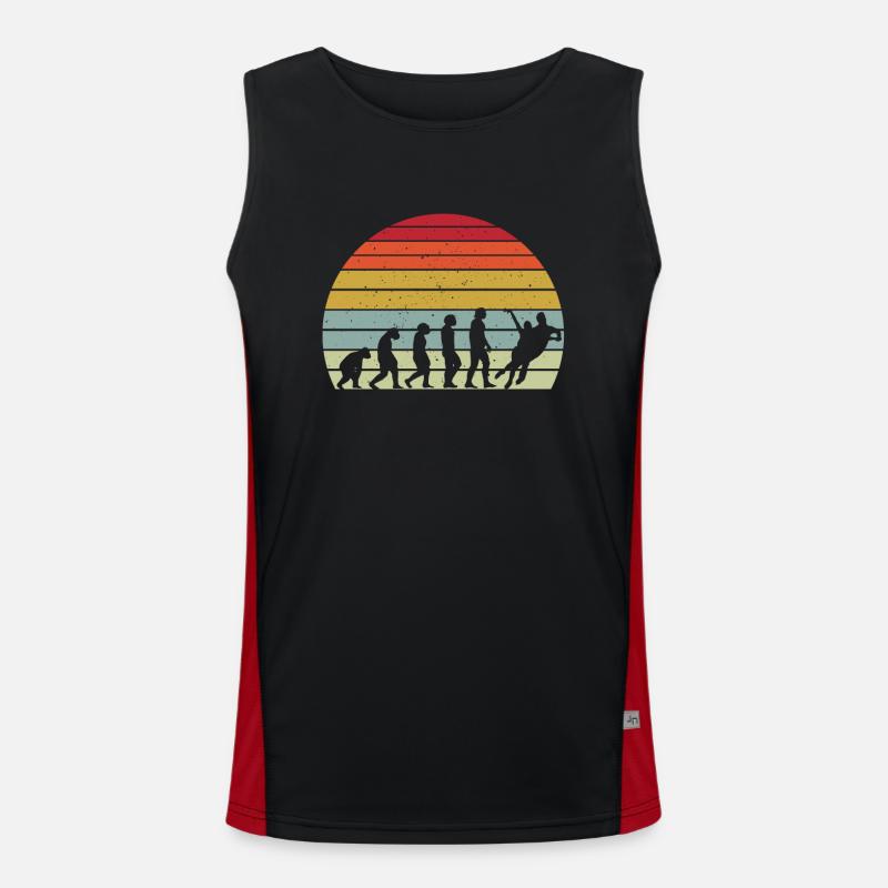 Retro Eistanzen Evolution Design Funktionelles Kontrast-Tank Top für Männer 