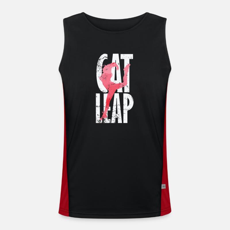 Cat Leap Ballet Men's Functional Contrast Tank Top 
