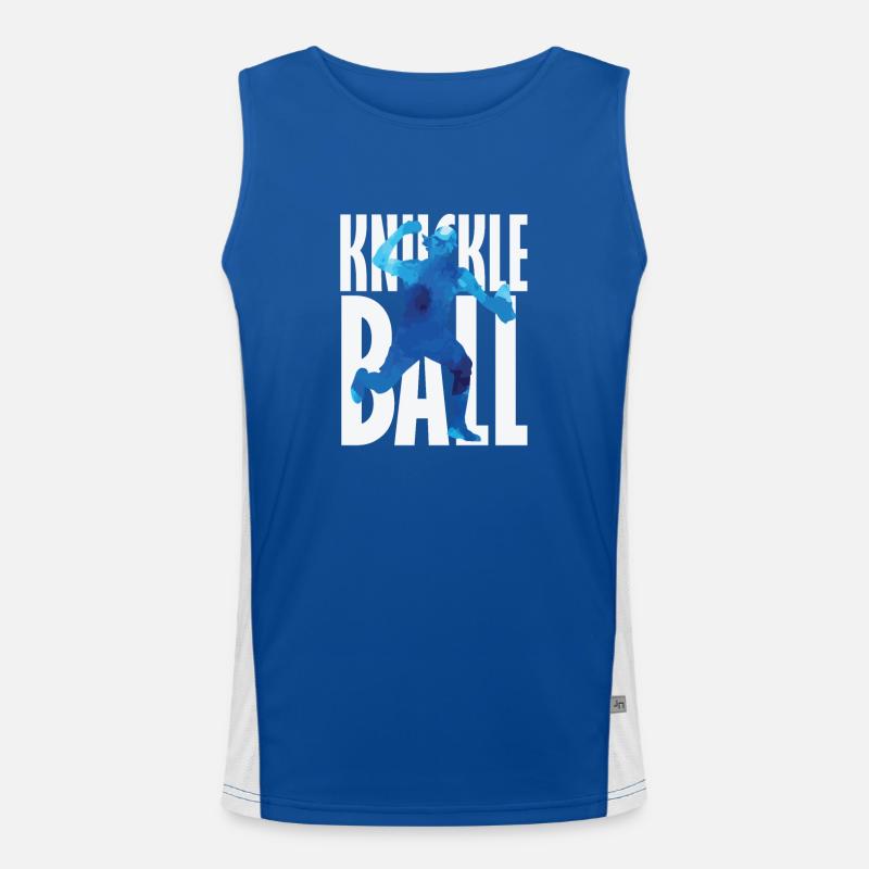 Knuckleball Baseball Funktionelles Kontrast-Tank Top für Männer 